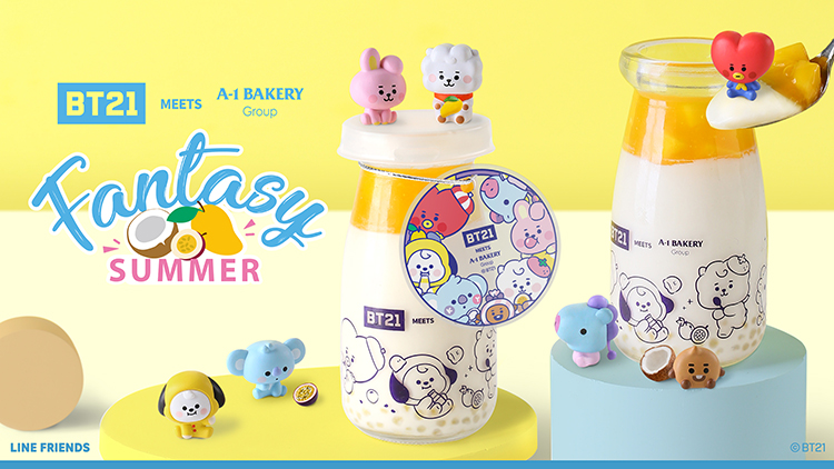BT21 MEETS A-1 Bakery: BT21 Fantasy Summer Mango and Coconut Pudding